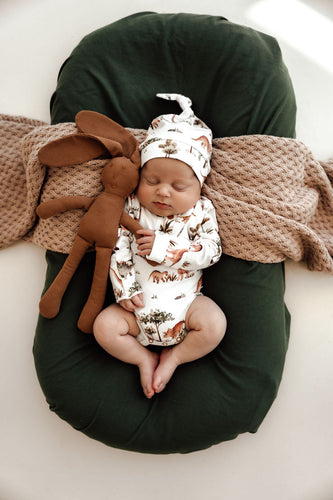Snuggle Hunny Long Sleeve  Dino Organic Baby Bodysuit