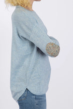 Load image into Gallery viewer, Bow &amp; Arrow Pale Blue Swing Jumper with Katie  Millie Liberty Patches
