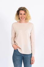 Load image into Gallery viewer, Bow &amp; Arrow Almond Swing Jumper with Tan Patches