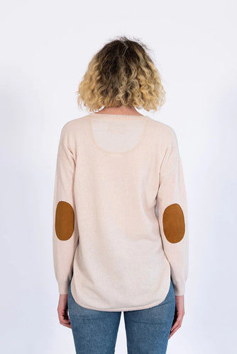 Bow & Arrow Almond Swing Jumper with Tan Patches