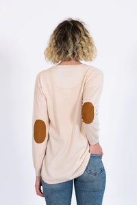 Bow & Arrow Almond Swing Jumper with Tan Patches
