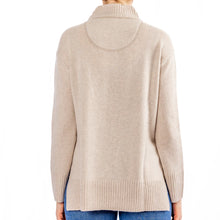 Load image into Gallery viewer, Bow &amp; Arrow Oatmeal Polo Neck Jumper