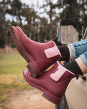 Load image into Gallery viewer, Merry People Bobbie Gum Boots / Beetroot &amp; Pink