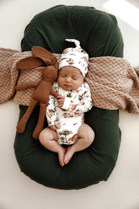 Snuggle Hunny Long Sleeve  Dino Organic Baby Bodysuit