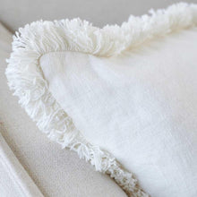 Load image into Gallery viewer, Eadie Lifestyle Boho Linen Cushion - Off White