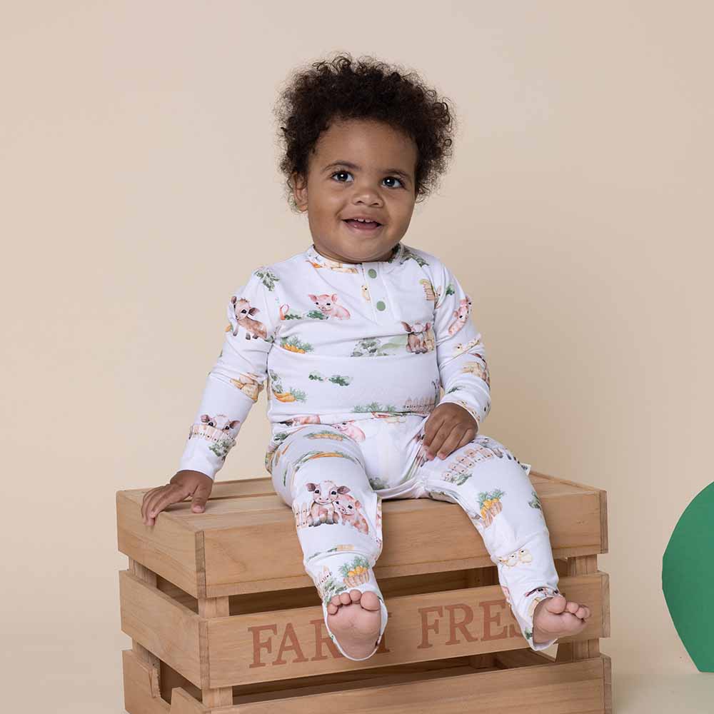 Snuggle Hunny Grow Suit - Farm