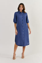 Load image into Gallery viewer, Naturals by O&amp;J Linen Shirt Dress- Delta