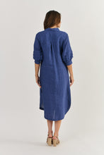 Load image into Gallery viewer, Naturals by O&amp;J Linen Shirt Dress- Delta