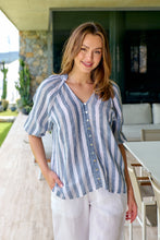 Load image into Gallery viewer, Naturals by O&amp;J Stripe Blouse