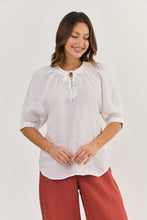 Load image into Gallery viewer, Naturals by O&amp;J Linen Blouse - White