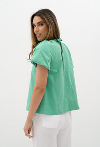 Humidity Lifestyle -  Cotton Bellini Blouse - Green