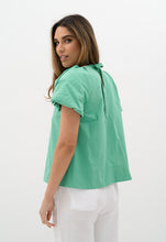 Load image into Gallery viewer, Humidity Lifestyle -  Cotton Bellini Blouse - Green