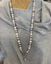 Load image into Gallery viewer, ime - Pearl necklace - Potato Pearl with drop Pearl Enhancer  - Pink Multi