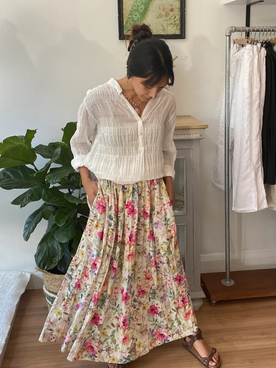 Layla Maxi Skirt in Vintage Garden Layla Maxi Skirt in Vintage Garden