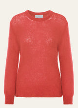Load image into Gallery viewer, American Dreams Ulla O Neck Pullover in Coral Red, Lilac, Emerald Green