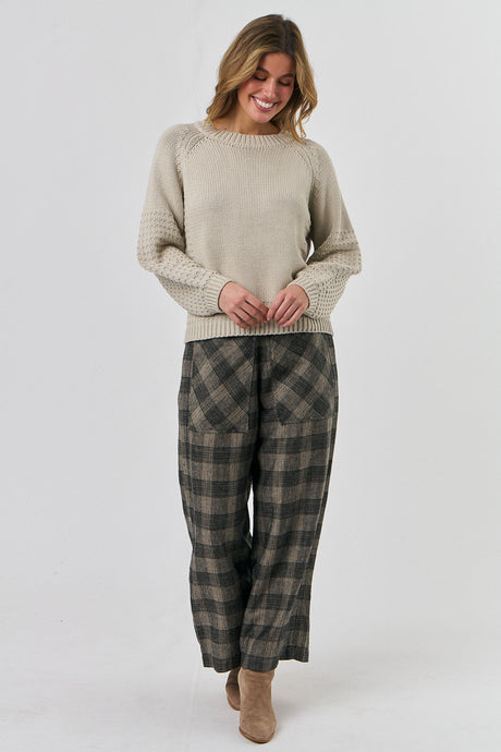 Naturals by O&J Cotton Jumper - Stone