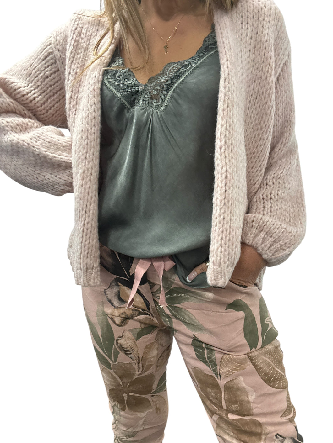 Amici Intimo Open Cardi - Baby Pink