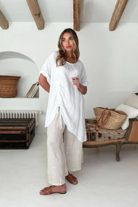 Bypias Rhoda Linen Shirt - White