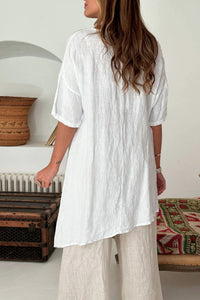 Bypias Rhoda Linen Shirt - White