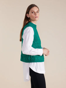 Marco Polo Cable Knit Vest - Forest