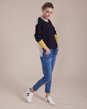 Load image into Gallery viewer, Marco Polo Long Sleeve Color Block Sweater