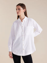 Load image into Gallery viewer, Marco Polo Long Sleeve Relaxed Cotton Shirt - White