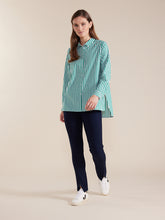 Load image into Gallery viewer, Copy of Marco Polo Essential Long Sleeve Stripe Shirt - Forest