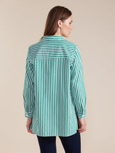 Load image into Gallery viewer, Copy of Marco Polo Essential Long Sleeve Stripe Shirt - Forest