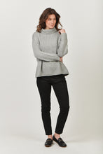 Load image into Gallery viewer, Naturals by O&amp;J Cashmere Blend Jumper - Khaki / Grey