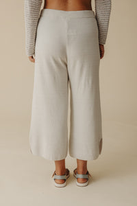 Talamaya Retreat Cotton Twist Pant Dusty Olive & White / Silver & Salt