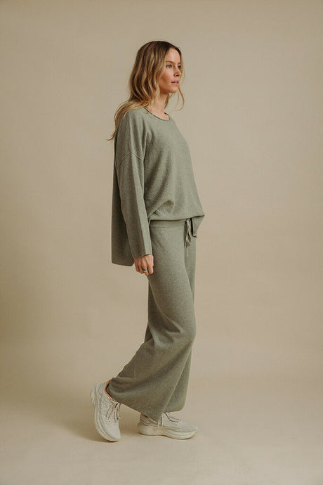 Talamaya Retreat Winter Merino Cotton Pullover - Acacia 20% OFF