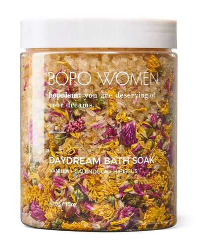 BOPO Women Daydream  Bath Soak -  Vanilla, Calendula, Cornflower, Hibiscus