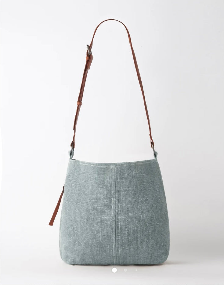 JUJU  Baby Jute  Small Slouchy Bag - French Blue