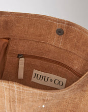 Load image into Gallery viewer, JUJU &amp; Co Baby Jute Slouchy Bag - Terracotta