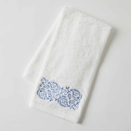 Pilbeam Living Paisley Hand Towel Blue