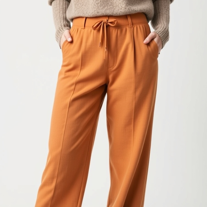 Talamaya Winter Retreat Merino Wool and Cotton Pant - Acacia